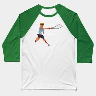 Tennis Player Baseball T-Shirt